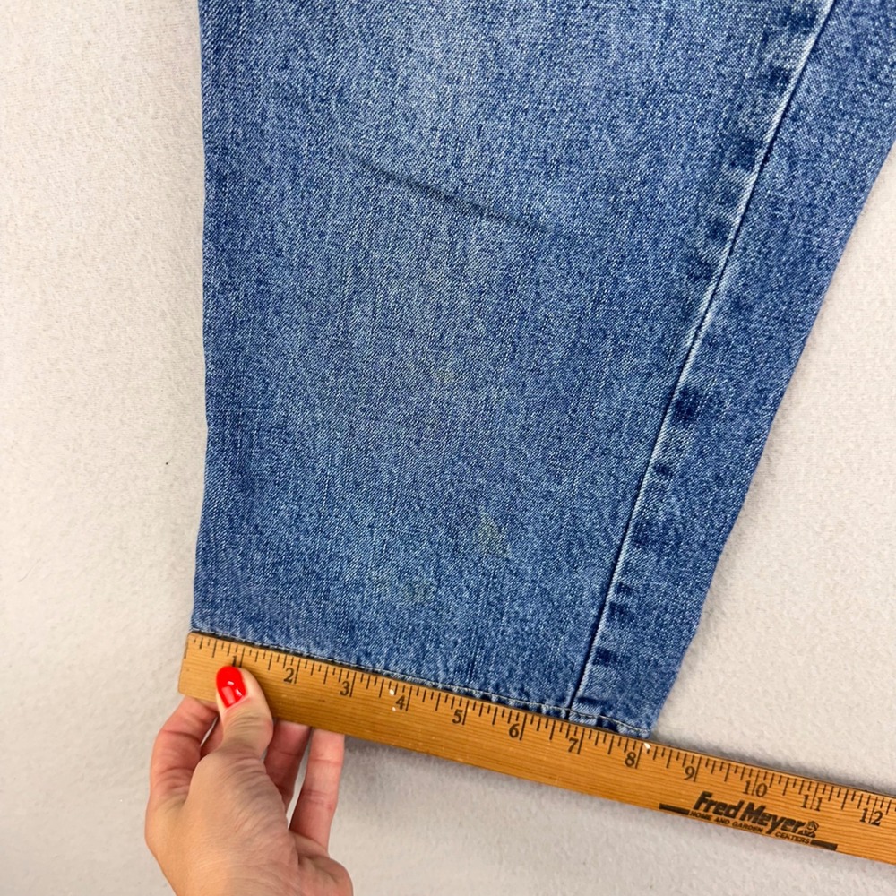 Vintage Anchor Blue Denim Capri's Pants Womens 9 Blue Jean Cropped Y2K 90s USA - Picture 7 of 9